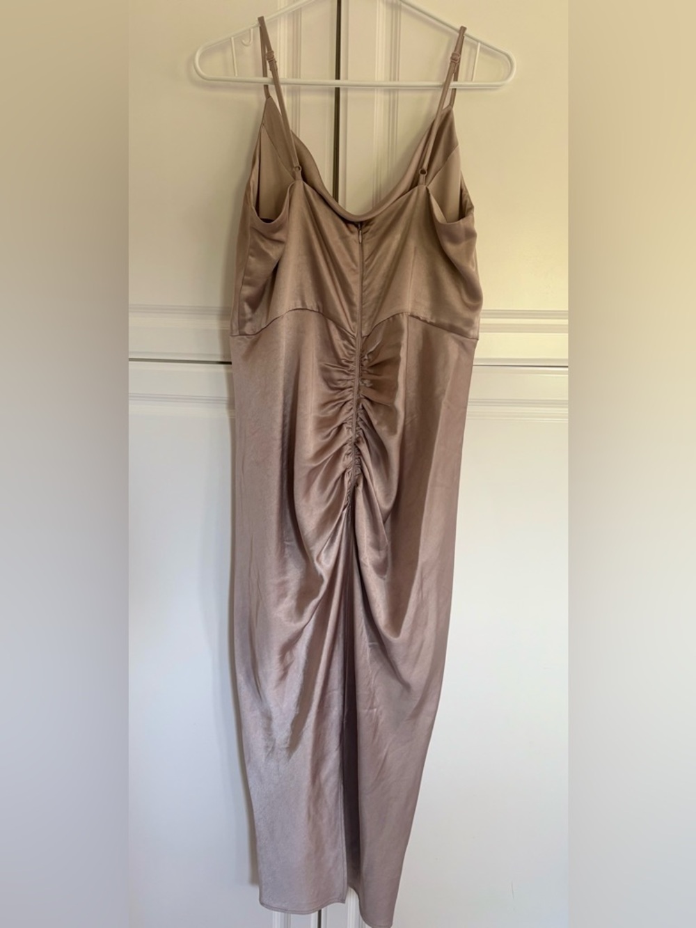 Champange Midi Satin Dress - Picture 2 of 2